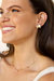 Flutter Away Crystal 18k Gold Plated Earrings