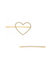 Forever Crystals Hair Pin - Gold/Clear