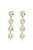 Four The Money 18k Gold Plated Earrings