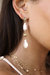 Freshwater Pearl Double Drop 18k Gold Plated Earrings