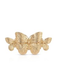 Gimme Butterflies Golden Hair Clip - Gold Tone