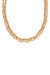 Golden Rays Linked Chain 18k Gold Plated Necklace Set - Gold