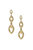 Gradual 18k Gold Plated Chain Link Earrings