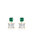 Green Velveteen 18K Gold Plated Drop Earrings - Gold