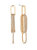 Hanging On 18k Gold Plated Crystal Dangle Earrings - Gold
