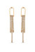 Hanging On 18k Gold Plated Crystal Dangle Earrings