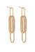 Hanging On 18k Gold Plated Crystal Dangle Earrings