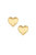 Heart Stud Earrings - Gold