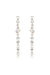 Ice Drop 18k Gold Plated Dangle Earrings - Clear Crystals