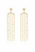 In the Spotlight Crystal Dangle 18k Gold Plated Earrings - Gold