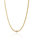Initial Herringbone Necklace - Gold C