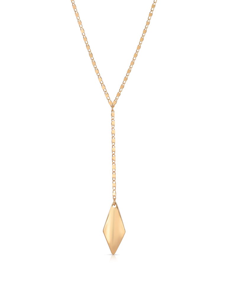 Kite Drop Pendant Necklace - Gold