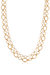Large Links Double 18k Gold Plated Chain Necklace - 18kt Gold Plated