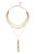 Layered Chain Drop Tassel 18k Gold Plated Necklace