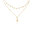 Layered Shark Tooth 18k Gold Plated Necklace - 18k Gold Plated