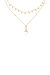 Layered Shark Tooth 18k Gold Plated Necklace - 18k Gold Plated