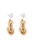 Liquid Gold Pearl Drop Earrings