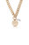 Lola Pearl and Medallion Chain Link 18k Gold Plated Necklace - Gold