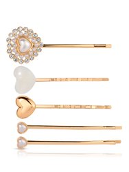 Lonely Hearts Club Hair Pin Set - Gold