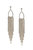 Long Teardrop Crystal Chandelier 18K Gold Plated Earrings - Gold