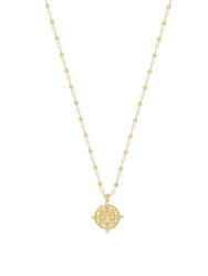 Long Travels Pearl & 18k Gold Plated Ball Chain Necklace - Gold