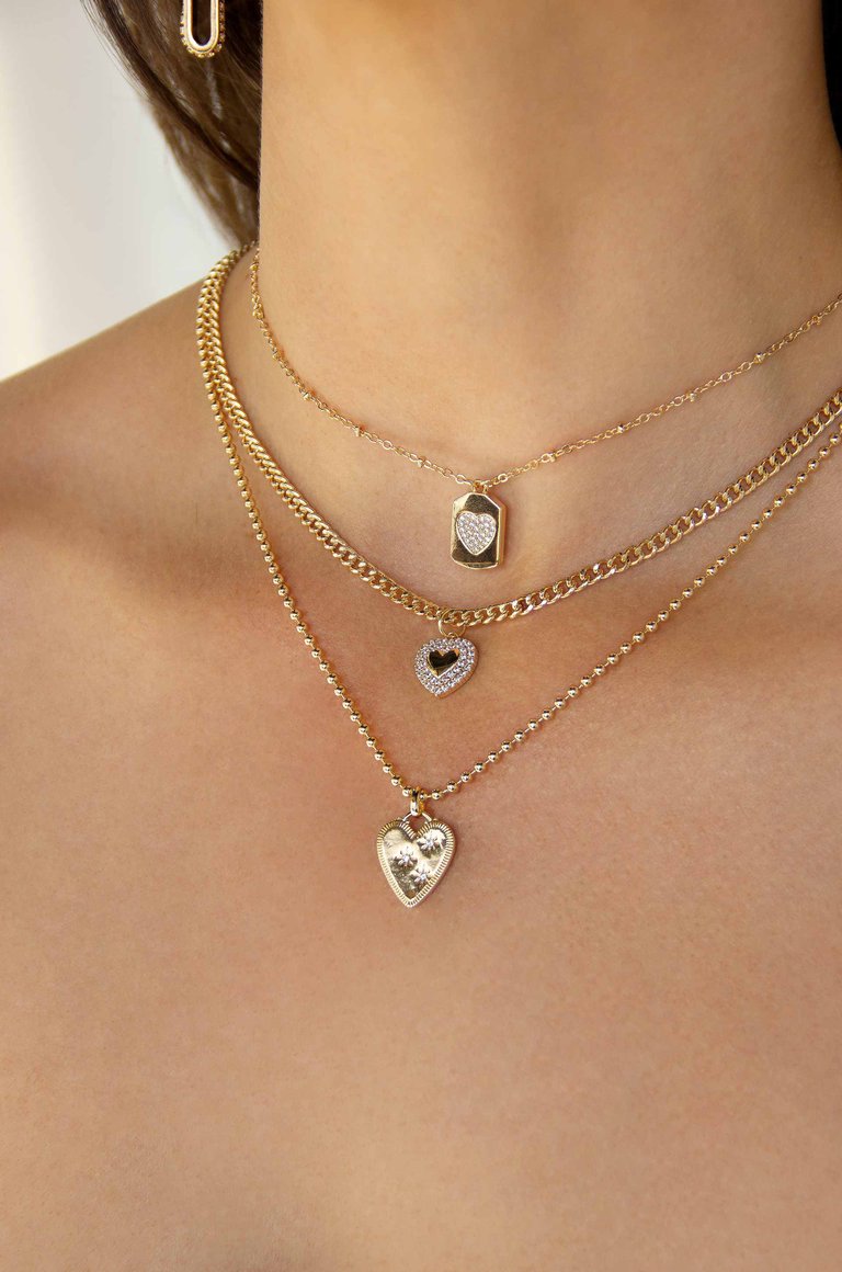 Love to Love 18k Gold Plated Necklace Set