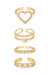 Loving On You 18k Gold Plated & Crystal Ring Set - 18k Gold