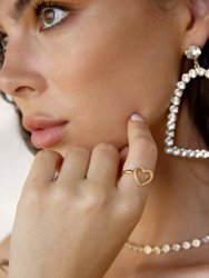Loving On You 18k Gold Plated & Crystal Ring Set