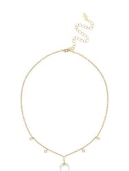 Make Waves Layered 18k Gold Plated Crystal Necklace Set