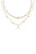 Make Waves Layered 18k Gold Plated Crystal Necklace Set - 18k Gold Plated