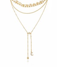 Malibu Breeze 18k Gold Plated Necklace - 18K Gold