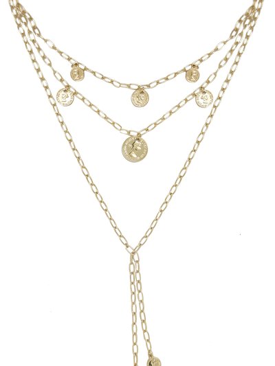 Ettika Mini Coin 18k Gold Plated Layered Necklace product