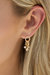 Mini Crystal Jingle Dangle 18k Gold Plated Earrings