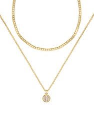 Mix It Up Layers 18k Gold Plated Necklace Set - Gold