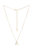 Mixed Crystal Initial 18K Gold Plated Necklace