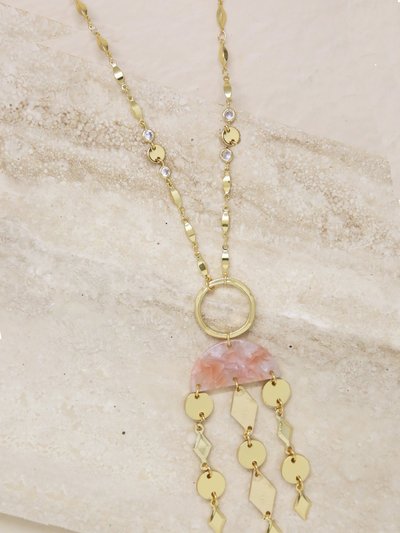 Ettika Mixed Geo Resin And 18k Gold Plated Necklace product