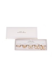 Mixed Hoops 18K Gold Plated Boxed Set Earrings