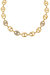 Modern Chains with Crystal Links 18k Gold Plated Necklace