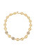 Modern Chains with Crystal Links 18k Gold Plated Necklace