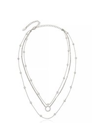 Monroe Crystal Strand Layered Necklace