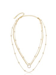 Monroe Crystal Strand Layered Necklace