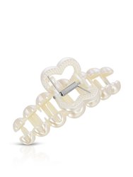 Multi-Heart Pearl Claw Clip