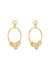 Multi-Ring Slider 18k Gold Plated Earrings