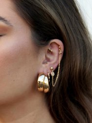 Necessary Accessory 18k Gold Plated Hoop Earrings