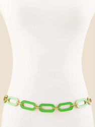 Neon Green Link Belt