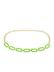Neon Green Link Belt - Green