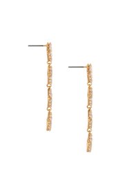 Never Dull Your Shine Drop Earrings - Clear Crystals