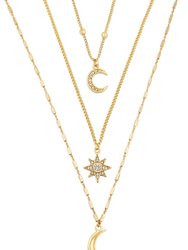 Night Sky Necklace Set - Gold