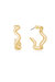 Only An Illusion Wavy Hoop Earrings