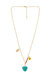 Only Good Vibes 18k Gold Plated Charm Necklace - 18k Gold Plated